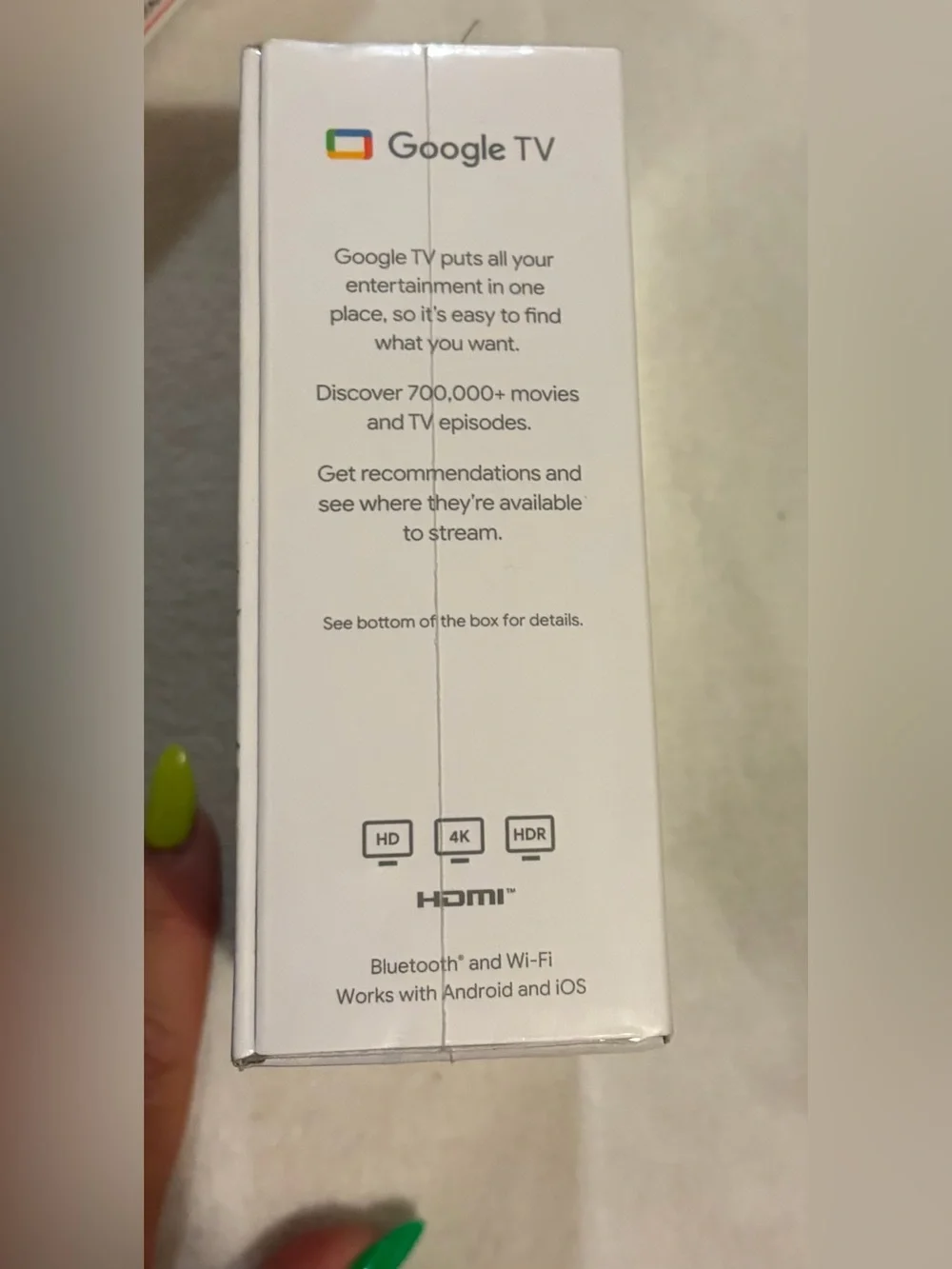 ***NWT Google Chromecast with Google TV - 4K variant